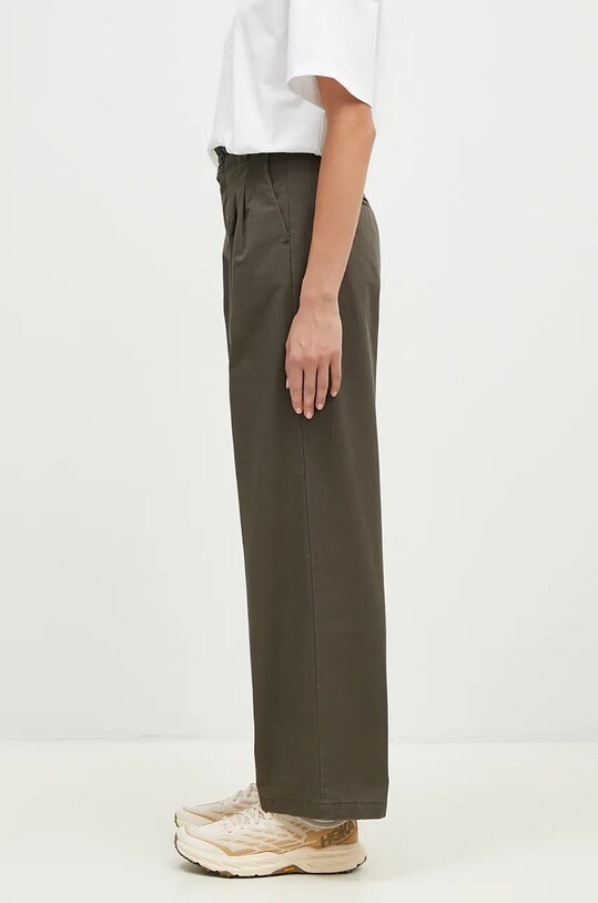 Carhartt WIP cotton trousers Leola Pant I033147.96406 green AW24