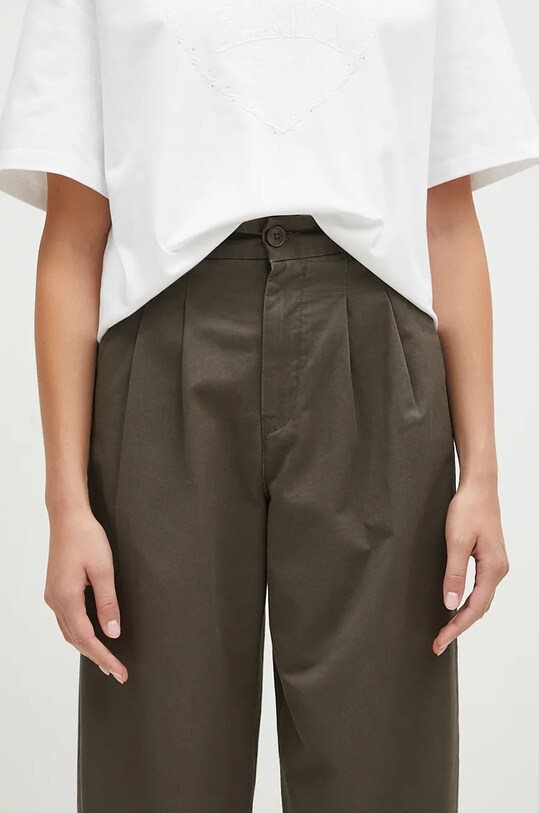 Pamučne hlače Carhartt WIP Leola Pant zelena I033147.96406
