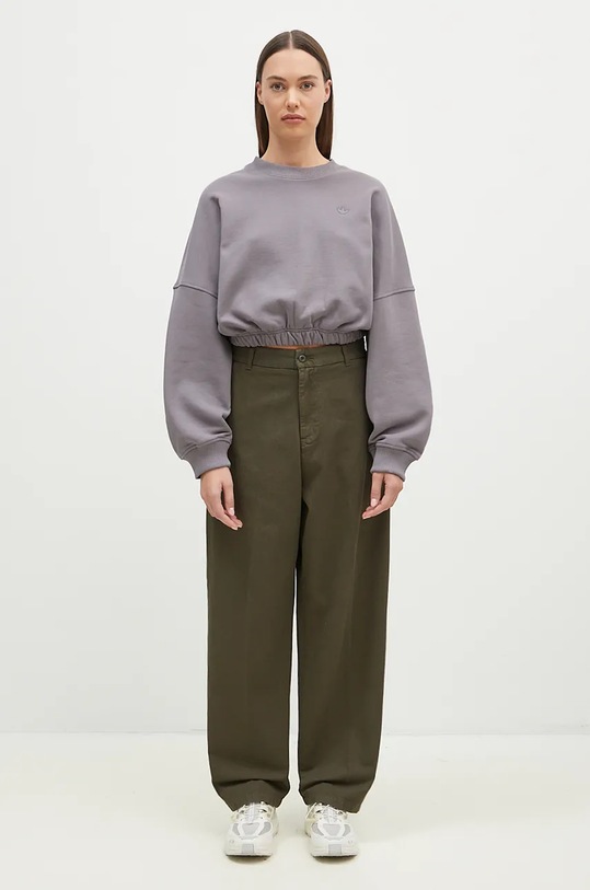 Bavlněné kalhoty Carhartt WIP Brady Pant I033770.666GT zelená