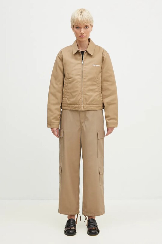 Kalhoty Carhartt WIP Kingsley Pant I033772.8Y01 béžová