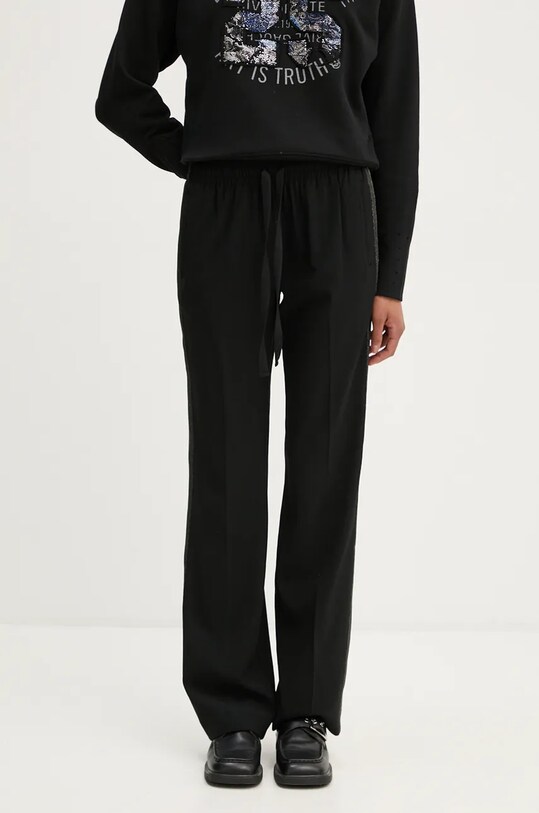 ZADIG&VOLTAIRE pantaloni WWPA00784 negru AW24