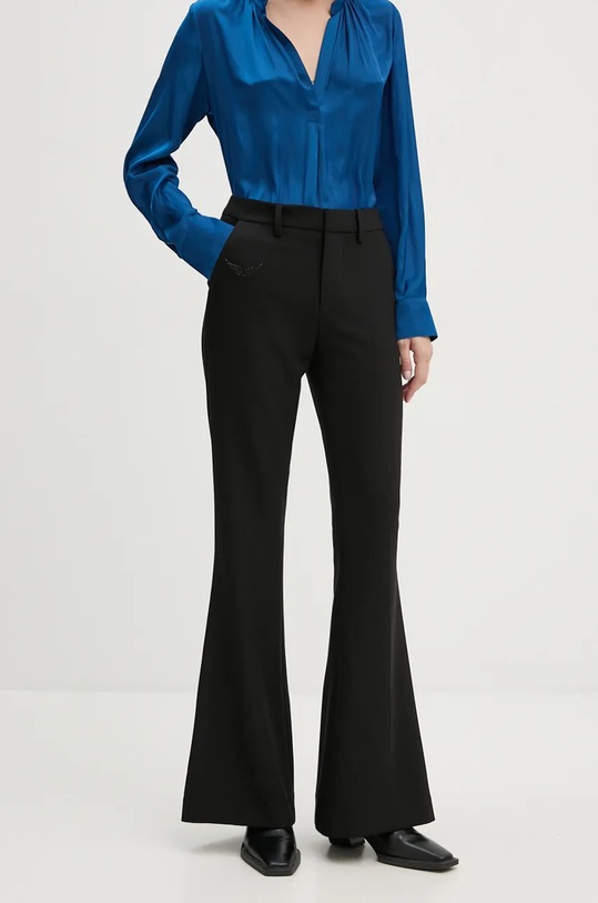 ZADIG&VOLTAIRE pantaloni panza negru WWPA00816