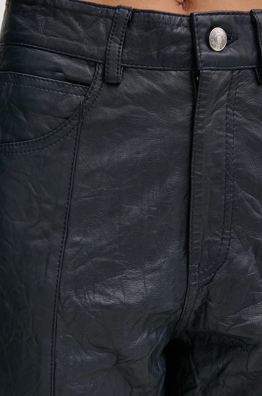 ZADIG&VOLTAIRE pantaloni de piele bleumarin RWPA00083