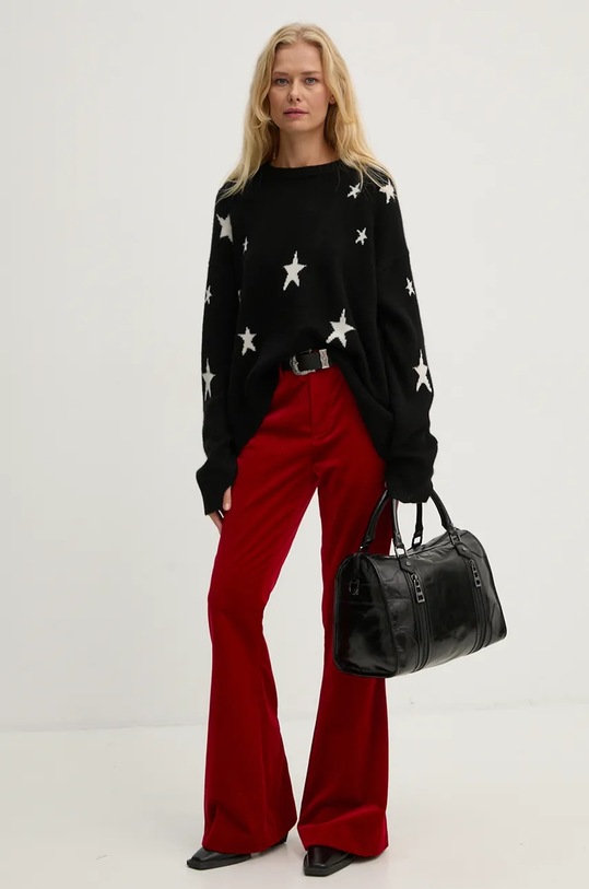 ZADIG&VOLTAIRE bársony nadrág WWPA00801 piros AW24