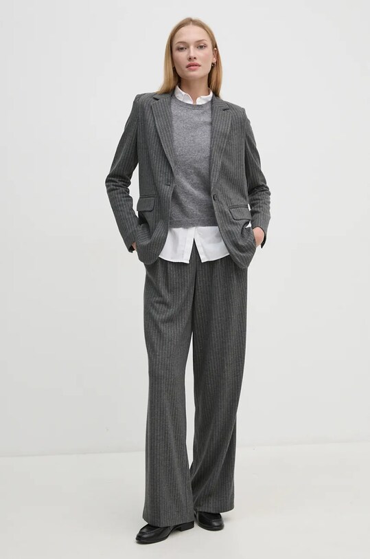 OUI pantaloni 88775 gri AW24