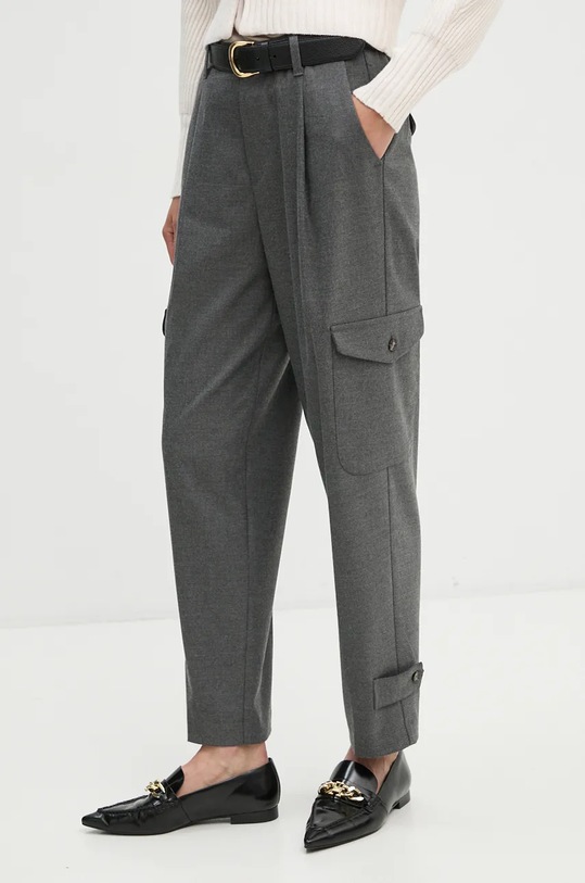 OUI pantaloni melange grigio 89345