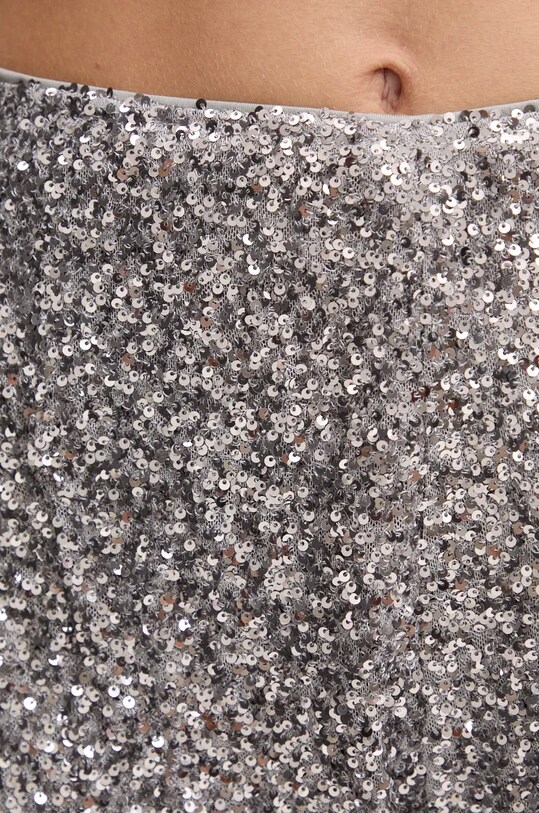 Šortky Never Fully Dressed Gunmetal Sequin Hot Pants strieborná NFDTR351