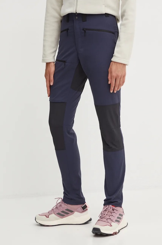 Haglöfs pantaloni de exterior Mid Slim panza bleumarin 607252
