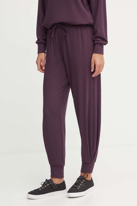 Штаны лаунж Emporio Armani Underwear с эластаном бордо 164910.4F264