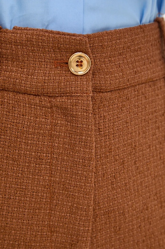 Μάλλινο παντελόνι Patou καφέ TR0420185