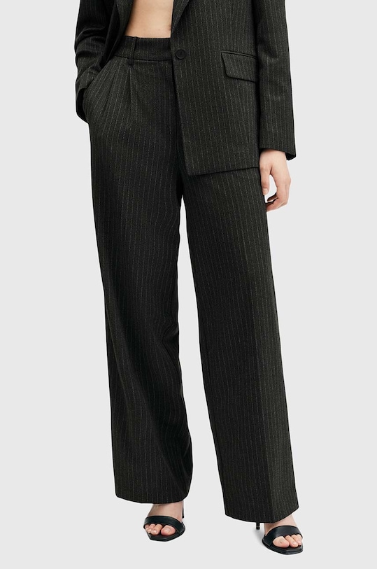 Nohavice AllSaints AVERIE PIN W009QB sivá AW24