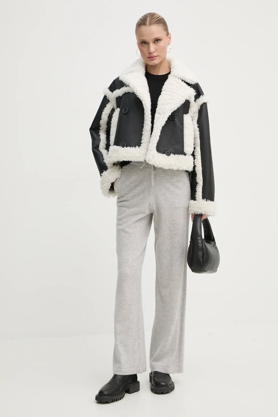 Παντελόνι φόρμας από κασμίρ FROM FUTURE WJO01388 γκρί SS25