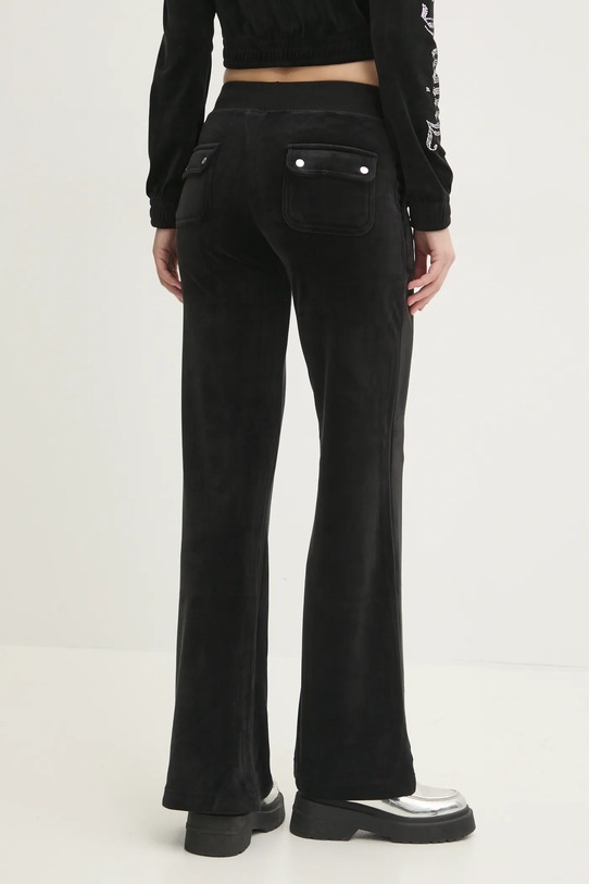 Одежда Спортивные штаны из велюра Juicy Couture LAYLA JEWELLED LOW RISE PANT JCBBJ224815.101 чёрный