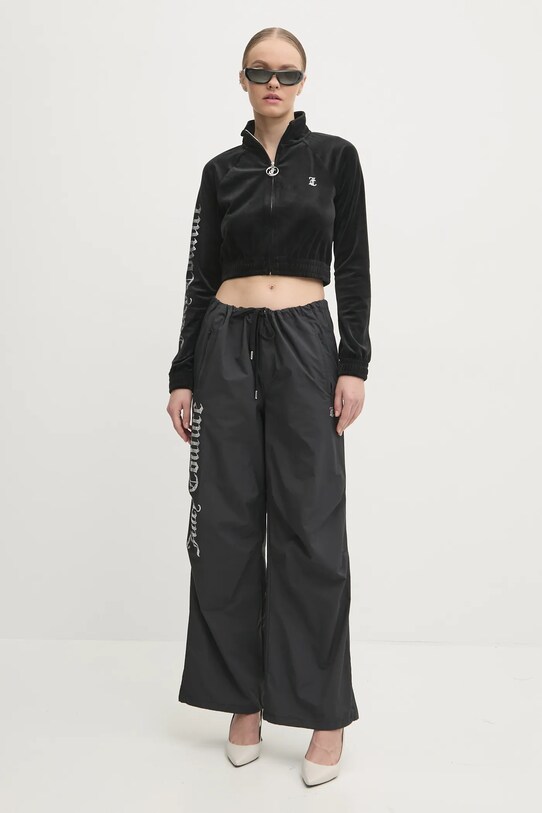 Juicy Couture pantaloni della tuta AYLA PARACHUTE PANT JCWBJ24306.101 nero AW24