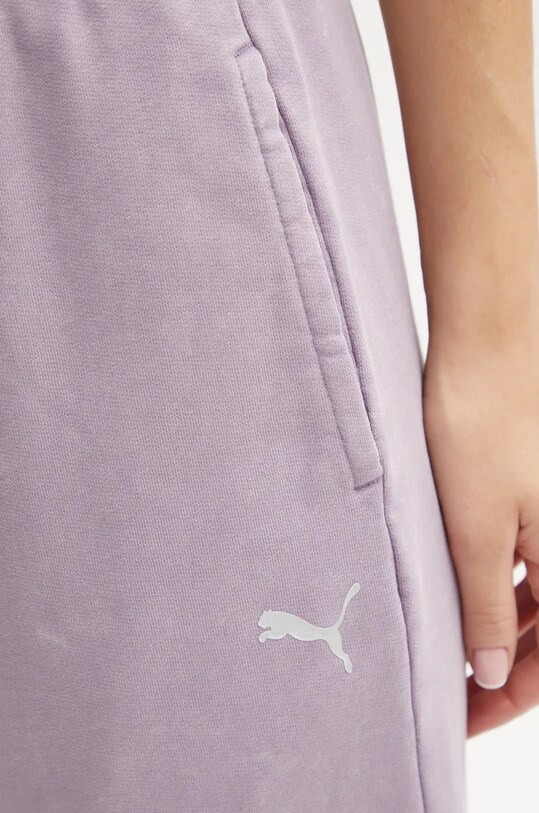 Puma pantaloni de trening din bumbac roz 626802