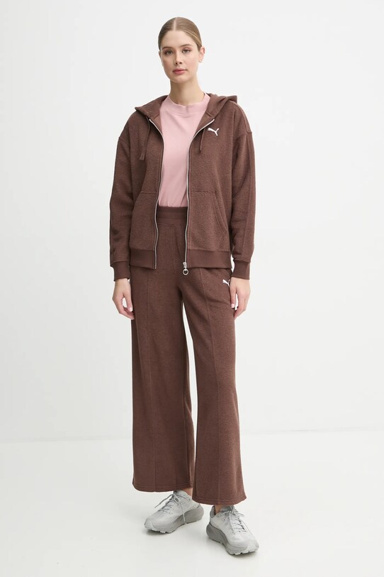 Puma pantaloni de trening 681637 maro AW24