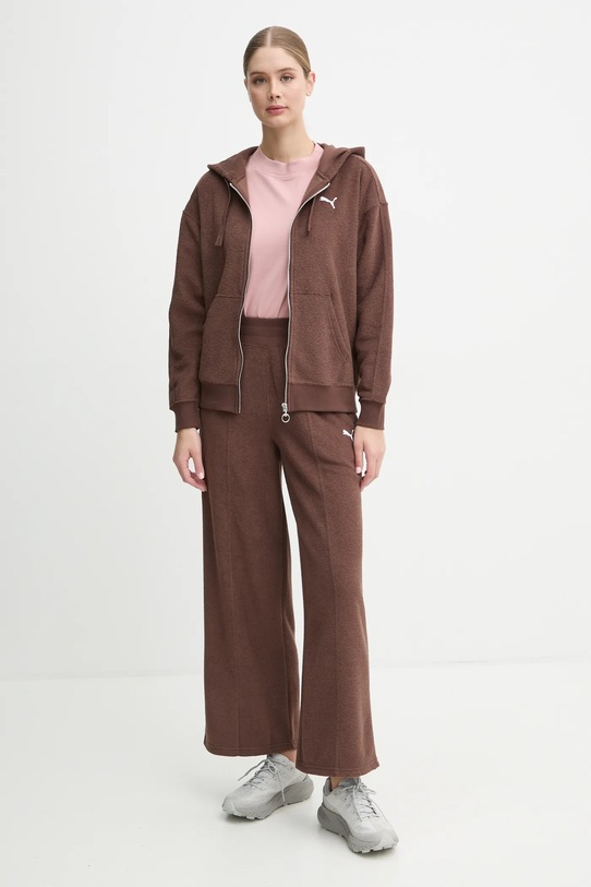 Tepláky Puma 681637 hnědá AW24