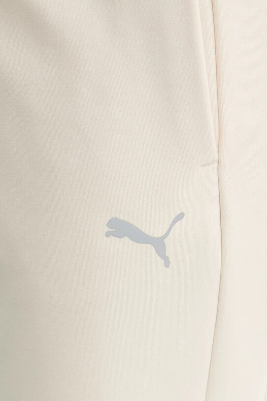 Puma pantaloni de trening din bumbac bej 681674