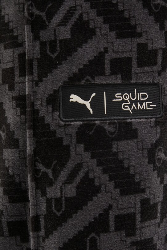 Puma pantaloni de trening din velur PUMA X SQUID GAME T7 gri 627433