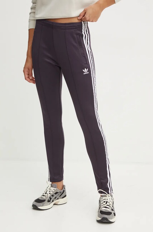 adidas Originals spodnie dresowe aplikacja bordowy IY2185