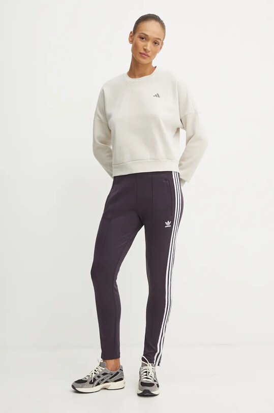 adidas Originals spodnie dresowe IY2185 bordowy AW24