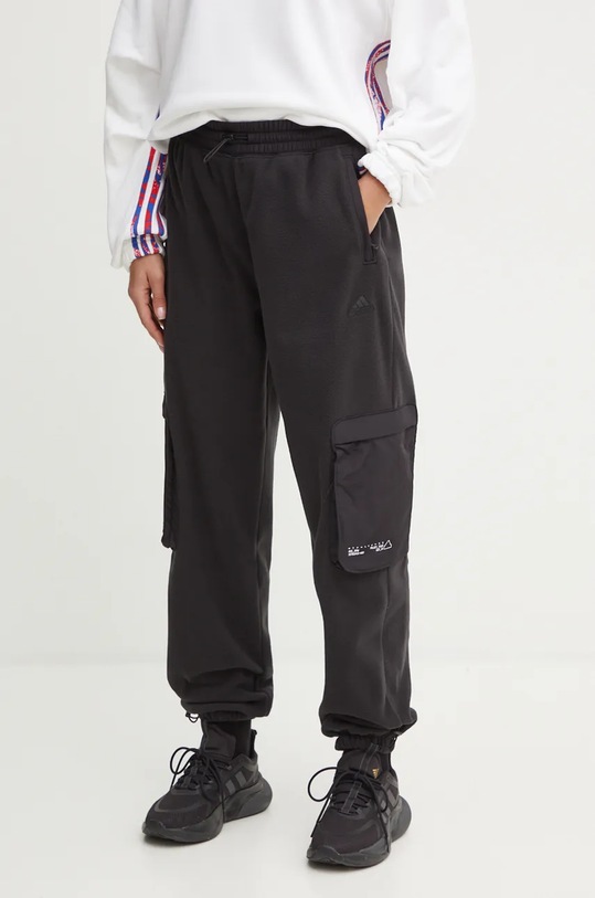 adidas spodnie dresowe City Escape dzianina czarny IV7522
