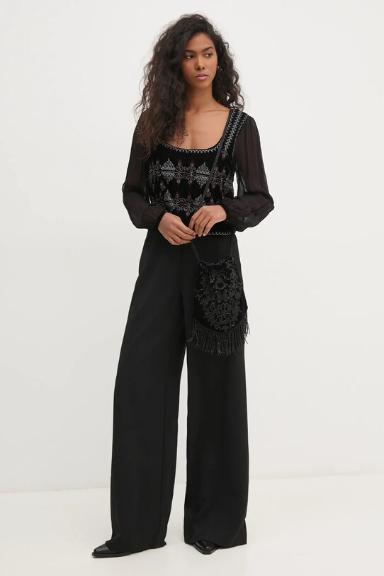 Nohavice Pedro del Hierro 7608776 čierna AW24