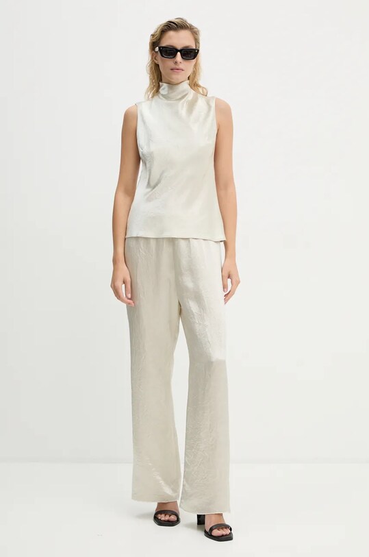 Nanushka trousers BRENDA NW24PFOW13571 beige AW24