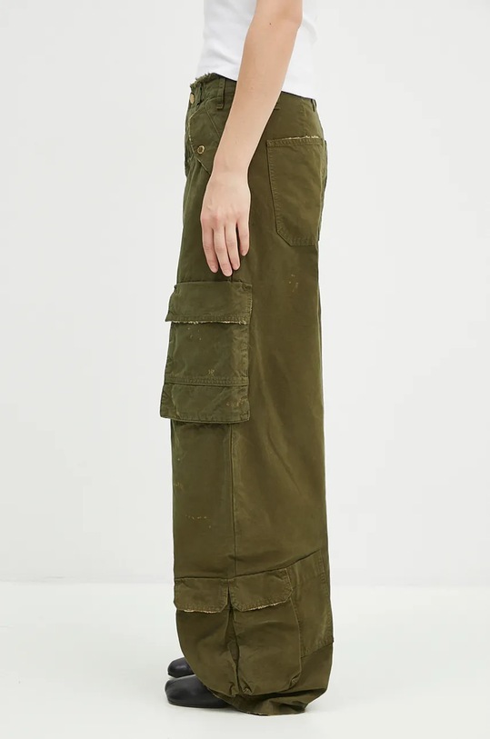 Хлопковые брюки DARKPARK Rosalind WTR04.FAP05.006101 зелёный AW24