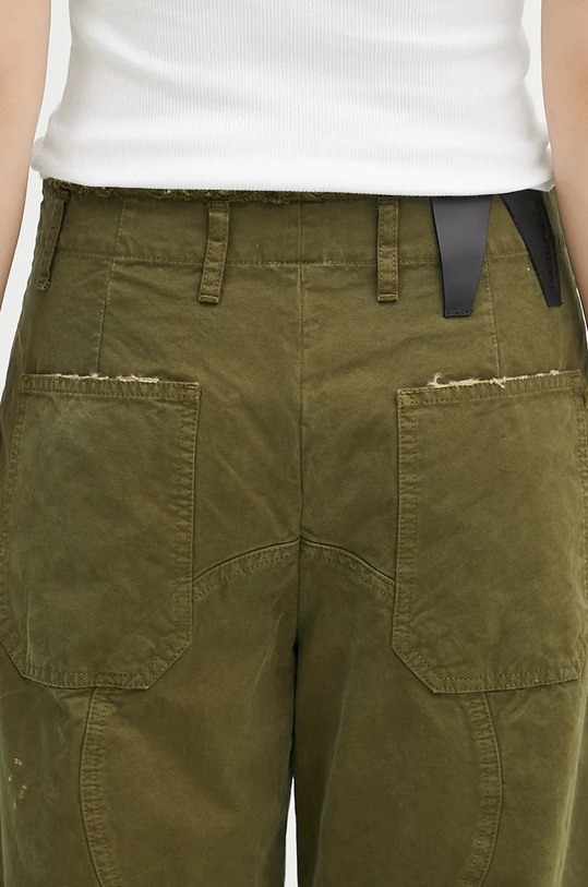 Хлопковые брюки DARKPARK Rosalind WTR04.FAP05.006101 зелёный