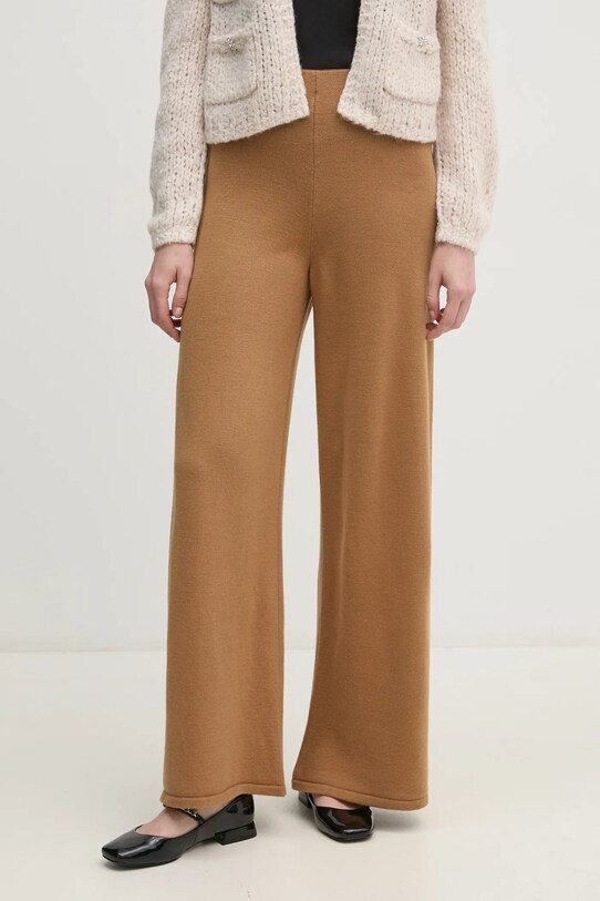 Sisley pantaloni lana bej 122NMF00D