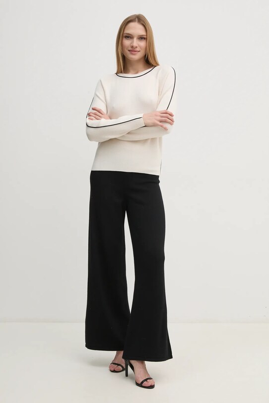 Sisley pantaloni 122NMF00D negru AW24