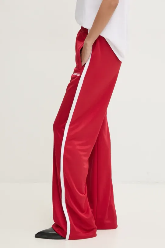 Fiorucci spodnie dresowe dzianina czerwony U01FMBPA057PL01RD01