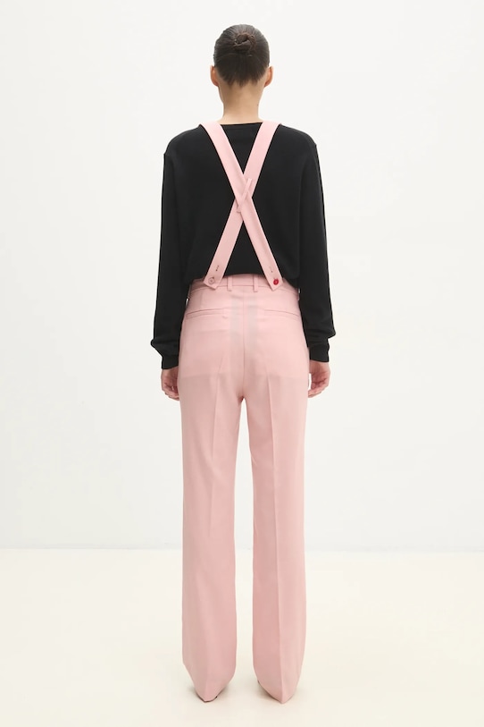 Clothing Fiorucci wool trousers W01FMBPA183WO01PN02 pink