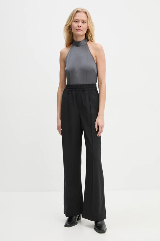 Vlnené nohavice A.L.C. Jackson 2PANT00141 čierna AW24