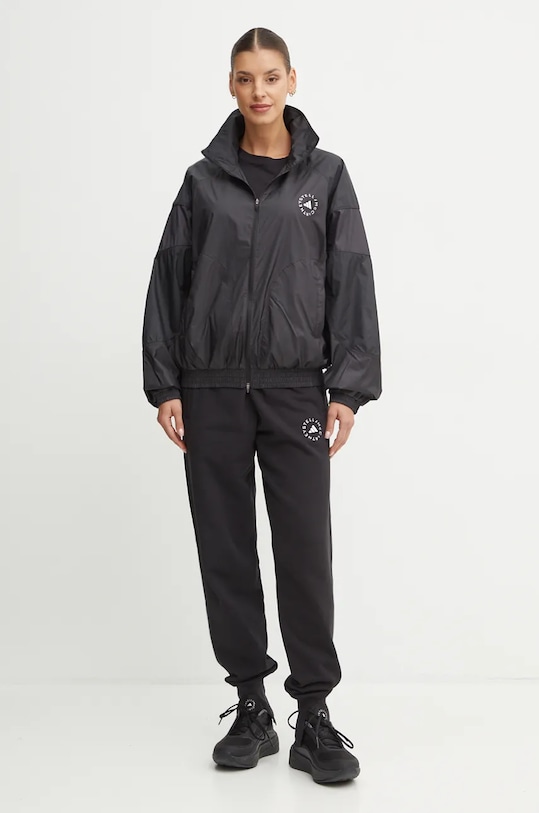 adidas by Stella McCartney pantaloni de trening IW9852 negru AW24