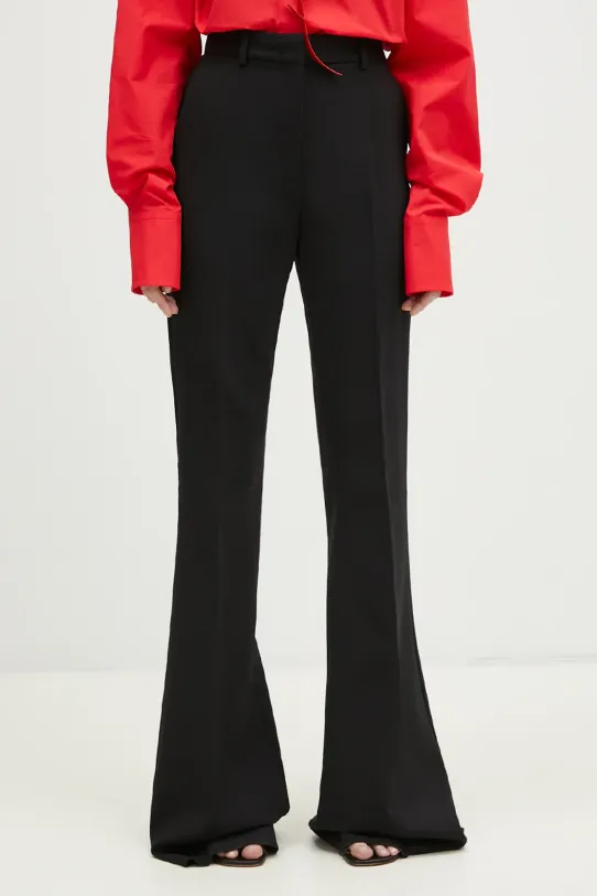 Sportmax spodnie Bice z elastanem czarny 2422136014600