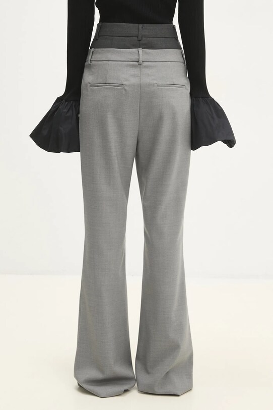 Clothing Sportmax wool trousers Lince 2422136072600 gray