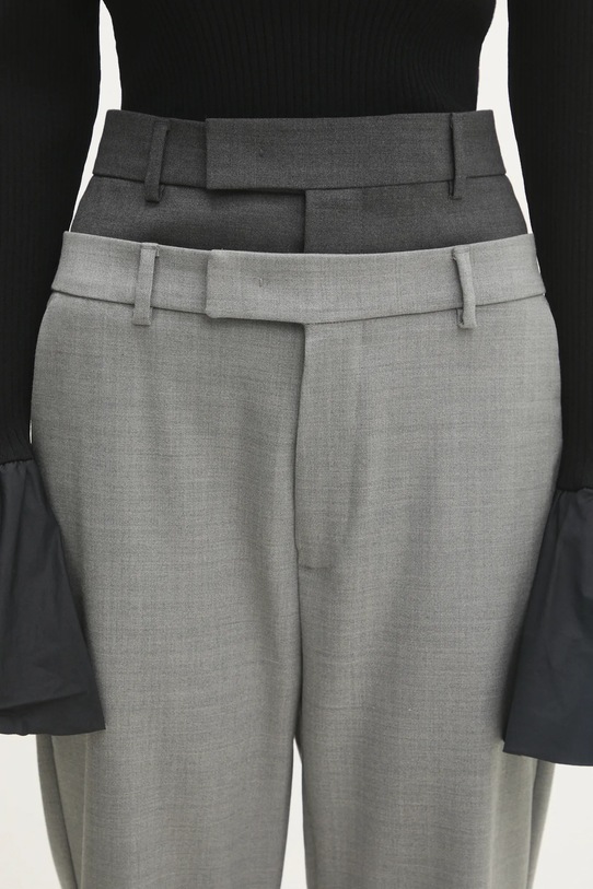 Sportmax wool trousers Lince gray 2422136072600