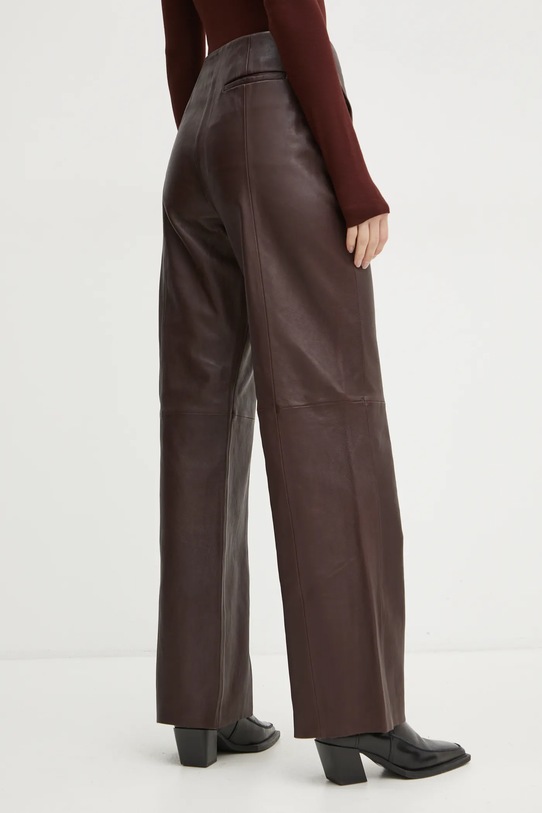 Abbigliamento Forte Forte patalogni in pelle 13215.mypants granata