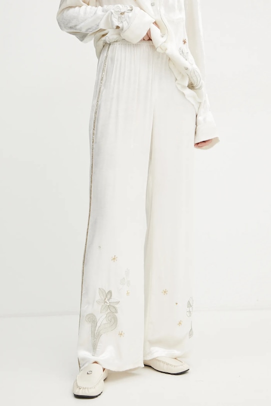 Штани Forte Forte тканина бежевий 13258.mypants