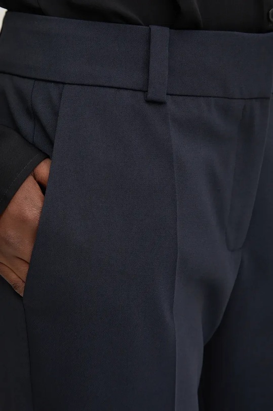 Παντελόνι από μείγμα μαλλιού HUGO σκούρο μπλε 50516132