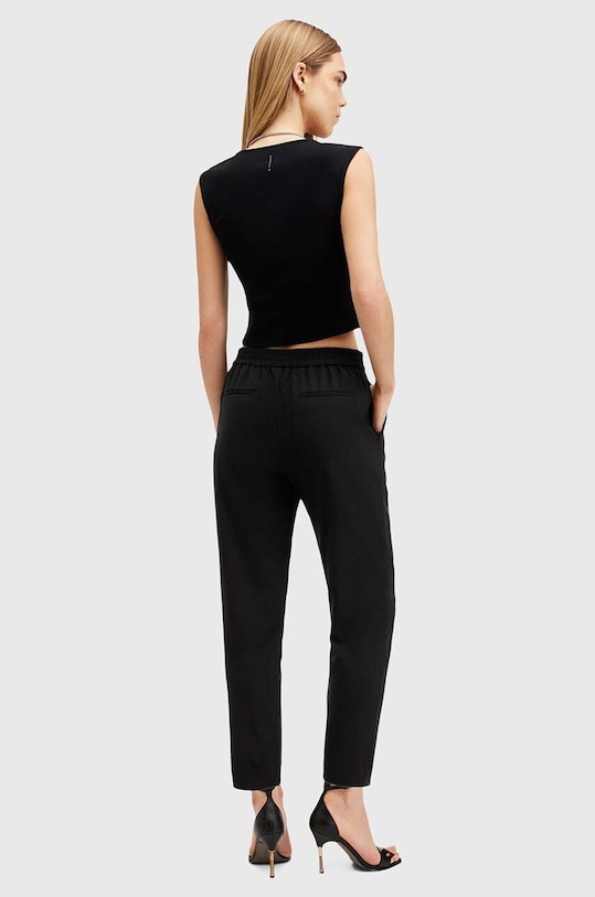 AllSaints spodnie ALEIDA TRI TROUSER W009QZ czarny