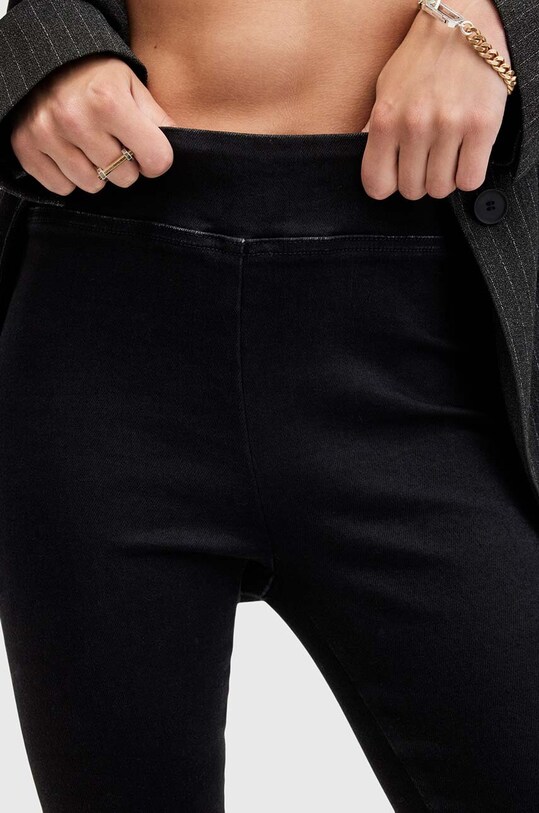 Odzież AllSaints spodnie bawełniane DANI SIZEME BOOTCUT W043EB czarny