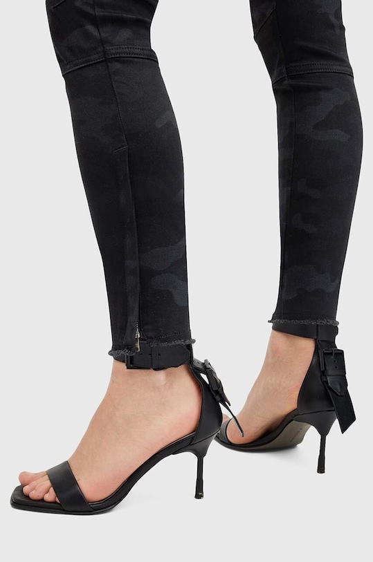 AllSaints spodnie DURAN CAMO CARGO W065EB czarny