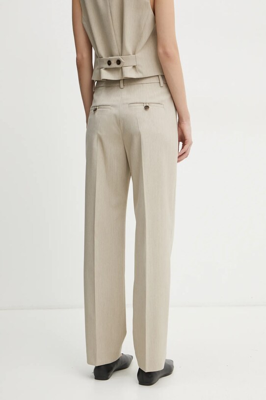 Odzież By Malene Birger spodnie IGDA 103121 beżowy