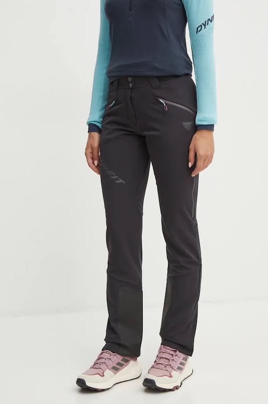 Športové nohavice Dynafit TLT Touring Dynastretch látka čierna 08.0000071389