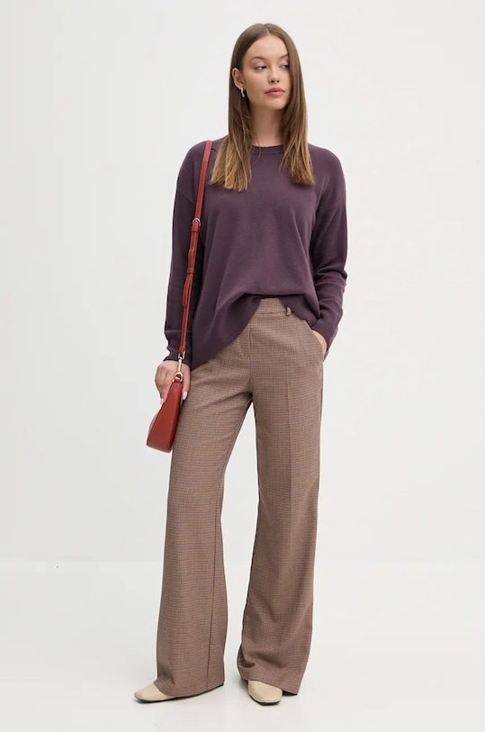 Штани з домішкою вовни La Petite Française PFPARFAIT PFPARFAIT бежевий AW24