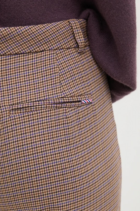 Штани з домішкою вовни La Petite Française PFPARFAIT бежевий PFPARFAIT