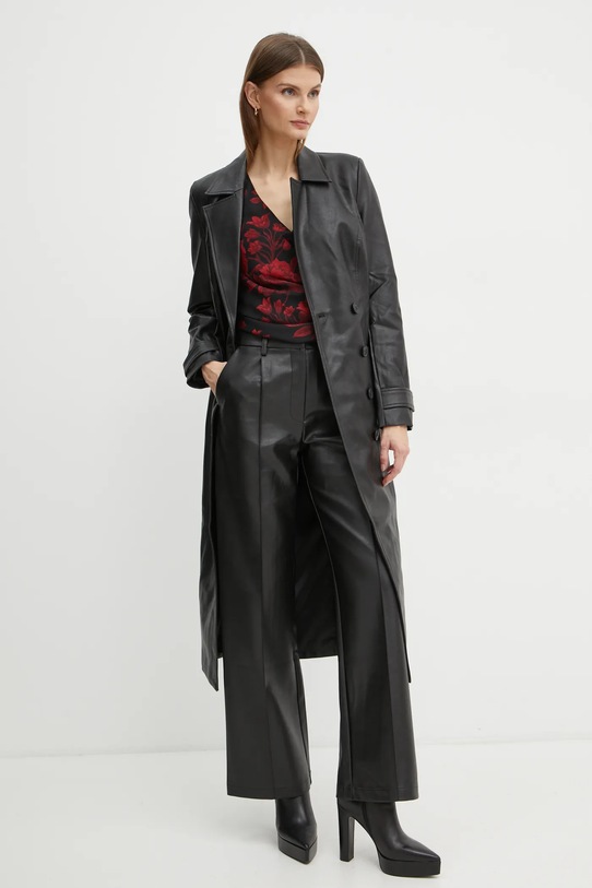 Kožené kalhoty Bardot SEDONA 59507PB černá AW24